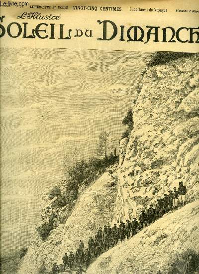 L'illustr, soleil du dimanche n 48 - Les manoeuvres des chasseurs alpins, dans les alpes maritimes, On tire tout par Jacques Normand, Divagations sur le Meurtre par Octave Mirbeau, 10.000 francs de rcompense, Le soir de la vie par Edmond Frank