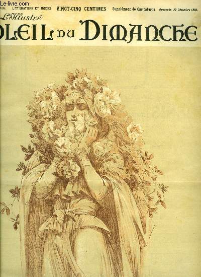 L'illustr, soleil du dimanche n 51 - Roses de Noel, composition originale de Georges Clairin, Le voeu d'Anne le Cozik par Ren Fath, La soutane de l'abb Constantin par Mathilde Alanic, Le jumeau par Joseph Montet, Les anges de Nol par Hortense Barrau