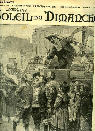 L'illustr, soleil du dimanche n 48 - A la foire des Invalides - la pche au pain d'pice, La gibecire par Henry Gauthier Villars, Le thatre au Japon par Fernand Nicolay, Les distractions de mon oncle par Daniel Riche, Souvenirs de M. Delaunay