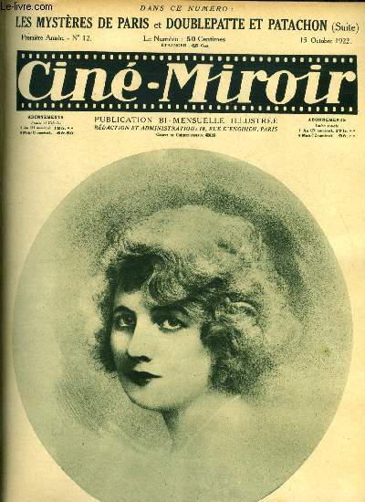 Cin-miroir n 12 - Fleur de Marie (Mme Huguette Duflos), Le chef d'oeuvre du roman populaire 