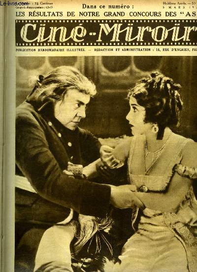 Cin-miroir n 205 - Emil Jannings et Florence Vidor dans une scne du Patriote, Le public prfre-t-il les histoires ralistes a l'cran ?, Clara Bow et ses amoureux, Amour, ou nous mnes tu ?, L'influence du partenaire ?, En mission secrte, L'homme