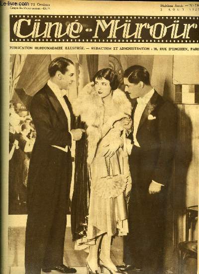 Cin-miroir n 226 - Jean Murat, Marcella Albani et Grald Fielding dans L'Evade, Le film parlant en Angleterre, Le cavalier sans visage, Lorsque je ne tournerai plus, Un coup de veine, La peur d'aimer, Mon idal masculin, Quelle nuit