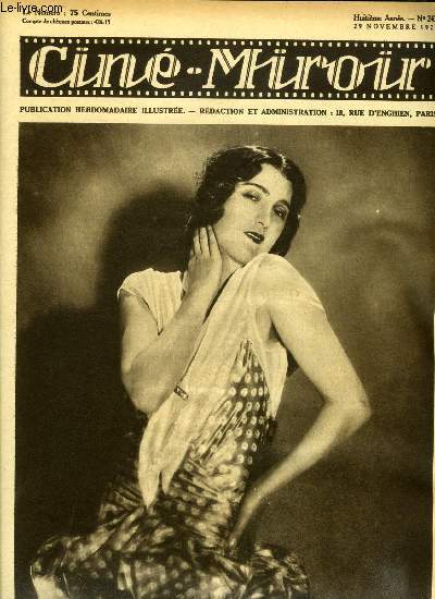 Cin-miroir n 243 - Marie Bell dans La nuit est a nous, Comment le metteur en scne franais Jacques Feyder travaille a Hollywood, Les damns de l'ocan, Sourire franais, sourire amricain, Le bled, Peggy et sa vertu, La princesse et son taxi