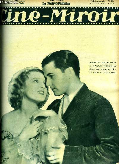 Cin-miroir n 486 - Jeannette Mac Donald et Ramon Novarro dans une scne du film Le chat et le violon, Un beau documentaire, le dsert blanc, Nu comme un ver, On tourne aux portes du dsert, Faut rparer Sophie, L'homme mystrieux, Le retour de Raffles