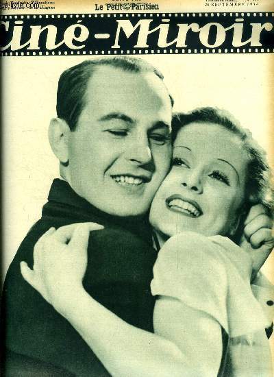 Cin-miroir n 495 - Jean Kiepura et Danielle Darrieux dans Mon coeur t'appelle, Mariage d'artistes, L'cole des contribuables, L'toile de Greta Garbo palit elle ?, Amok, Peg de mon coeur, Toute la femme