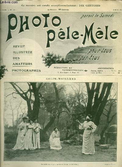 Photo ple-mle n 40 - Colin-maillard, Hier et aujourd'hui, Sensibilisation des cartes postales, papier a lettres, menus, etc, Les glaneuses, La samaritaine, La dcoration par la flore par Leancour, La photographie et les saisons par L. Ruet, Conseils