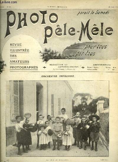 Photo ple-mle n 60 + supplment - Orchestre improvis, Classification des procds positifs, Dveloppement et schage des pellicules, Les mtiers, La France pittoresque - une ville disparue par Fernand Tavernier, Les virages colors, Suppression