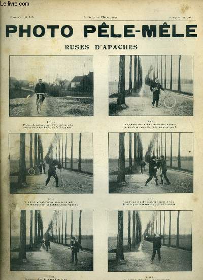 Photo ple-mle n 115 - Ruses d'apaches, Ombre et lumire, Le panthon de la photographie, Daguerre, Retouche en blanc des parties opaques du clich, Procd de trichromie pelliculaire