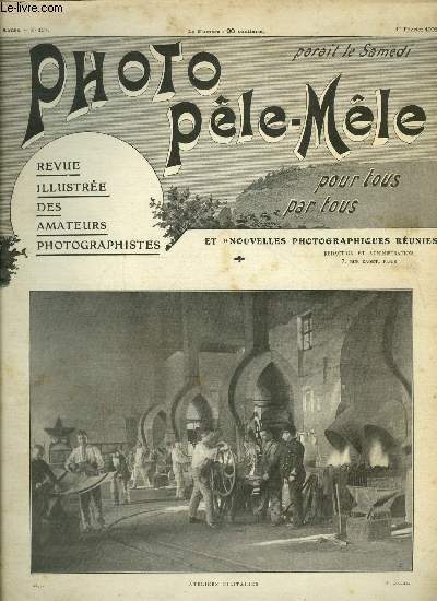 Photo ple-mle n 137 - Ateliers militaires, L'preuve unique en couleurs par Leancour, La mort du papier au citrate, Influence de la temprature et du temps de pose sur la nature de l'image par le Cr Houdaille, Prparation et usage du papier calotype