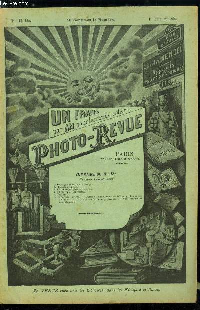 Photo-revue n° 15 bis - Photographie du mensonge, Temps de pose, La photographie et le droit, Phototypie sur platre
