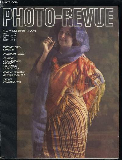 Photo cin revue n 11 - Voulez vous savoir ? Les focales pour le portrait par A. Haas, Le canon EF par R. Bellone, Labo couleur Kodacolor : traitement simplifi par E. Ch. Gehret, Un grand constructeur franais : E. Krauss par B. Vial