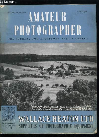Amateur photographer n 3231-3237 - It's been a glorious summer by J. Allan Cash, Parallax-correction or compensation ?, Professional pictures from Birmingham, The baby lynx camera, Subjects in cathedrals by R.J. Hogg, How I make my exhibition pictures