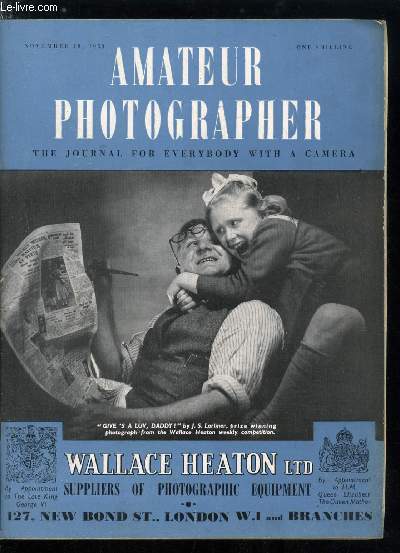 Amateur photographer n 3393 - Record photography on dull days by J. Rufus, In the park by Leonard P. Smith, How I make my exhibition pictures by A.C. Vinall, A camera goes to hospital by W.A. Cleaver, Plane separation, For the younger photographer