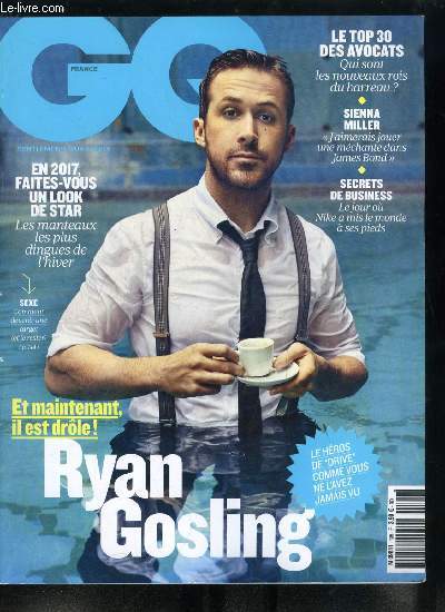GQ n° 106 - En couverture : Ryan Gosling, Les hommes de l'année, les coulisses de la remise des prix et de la soirée avec tous nos lauréats, Style, années 90, la pire contre attaque, Quand les voitures auront des ailes, Voitures du futur, c'est quoi