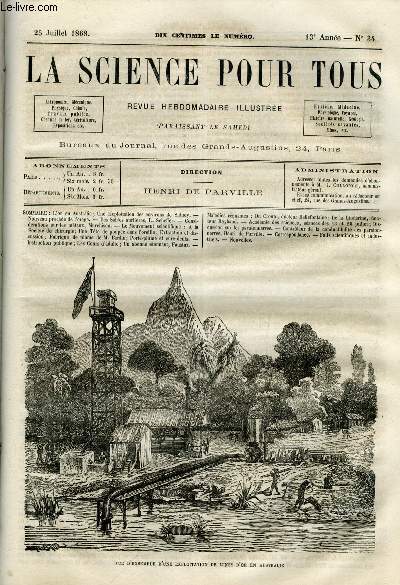 La science pour tous n 34 - L'or en Australie, Une exploitation des environs de Sidney, Nouveau procd de l'orage, Des sables aurifres par L. Scheffer, Considrations sur les mtaux par Murchison, Socit de chirurgie, Une tte de poupe dans l'oreille