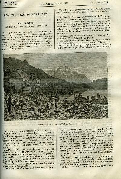 La science pour tous n 2 - Les pierres prcieuses, l'aluminium par J. Rambosson, La truffe est un poison, A propos d'une nouvelle dcouverte, Les mdecins futurs, Le role du magntisme terrestre dans la production des mtores par Gdon Bresson, Valeur