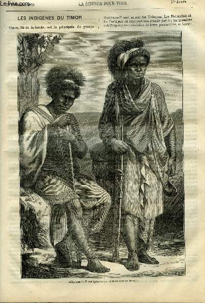 La science pour tous n 46 - Les indignes du timor par A. Russell Wallace, Le mouvement perptuel, II par Gdon Bresson, Les dpches mtorologiques, Effets de la foudre sur les arbres, Allures des serpents a sonnettes, Cas remarquable de dsagrgation