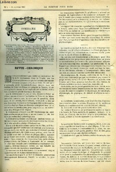 La science pour tous n 2 - Le suicide, Histoire naturelle, Le babouin de barbarie, Le comte de Semell, Mcanique : le chemin de fer ascenseur de Pittsburg, Michel Chasles, Grotte prhistorique dans les Landes, Le Sahara, Analyse des tourbes, Le poisson