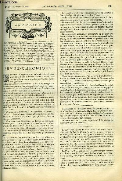 La science pour tous n 43 - L'aurore borale du 2 octobre, La fivre typhoide, Les chercheurs de cristaux, La musique et les instruments, les instruments a cordes, Leons de clinique chirurgicale, La comit des poids et mesures, Les missions