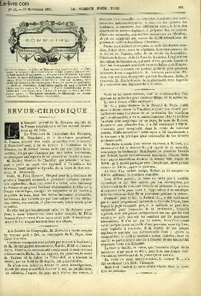 La science pour tous n 46 - L'ile de Madagascar (suite et fin), La briquette lectro-calorique, Le fusil Henry Winchester, Le tremblement de terre de Panama, La dcoloration du diamant, L'ammoniaque dans l'atmosphre, Le soufre, Le sexe des huitres