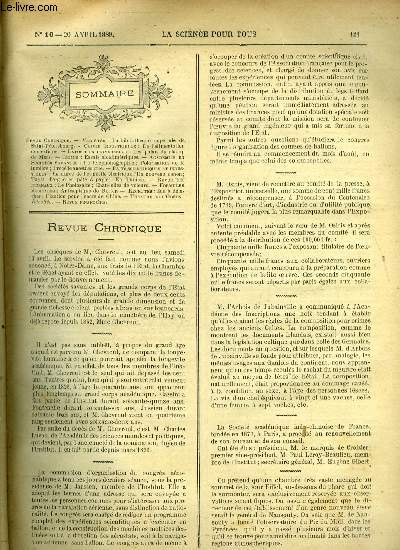 La science pour tous n 16 - La bibliothque impriale de Saint Ptersbourg, De l'alimentation domestique, Les palais du champ de Mars, Essais alcalimtriques, La tlphonographie, Polarisation de la lumire, Procd anesthsique, La dure de l'tincelle