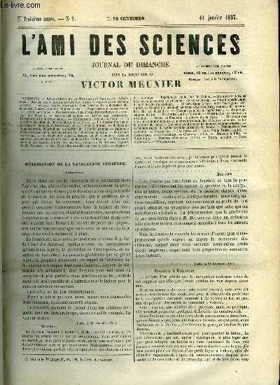 L'ami des sciences n 2 - Ralisation de la navitation arienne, Forage du puits artsien de Passy, Conservation des substances alimentaires, Conservation des viandes (suite), Prparation et conservation de l'extrait de viande, Freins hydrauliques