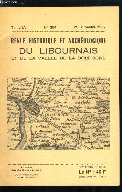 Revue historique et archologique du libournais et de la valle de la Dordogne tome Lv n 204 - La terre a fayance de Fronsac par B. Ducasse, Pices annexes, Thuiliers de Fronsac, Pierre Marc a Fronsac, Procs en restitution de terre a fayance, Extrait
