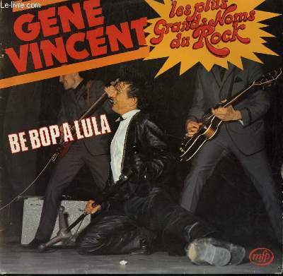 DISQUE VINYLE 33T  LES PLUS GRANDS NOMS DI ROCK / BE BOP A LULA / THRE I GO AGAIN / LA DEN DA DEN DA DA / THE KING OF FOOLS / SPACE SHIP TO MARS / HELD FOR QUESTIONING / TEMPTATION BABY...