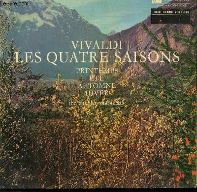 DISQUE VINYLE 33T LES QUATRE SAISONS PRINTEMPS / ETE / AUTOMNE / HIVER PAR gEORGE ZAZOFSKY AU VIOLON SOLO.