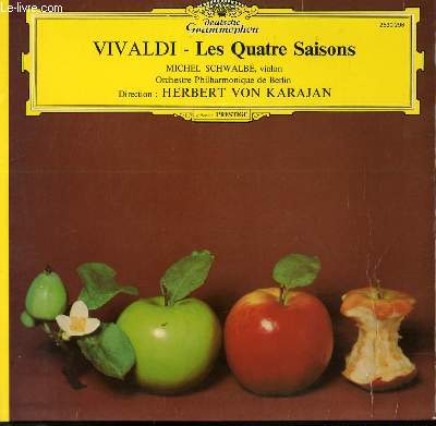 DISQUE VINYLE 33T LES QUATRE SAISONS PAR L'ORCHESTRE PHILHARMONIQUE DE BERLIN, DIRIGE PAR HERBERT VAON KARAJAN.