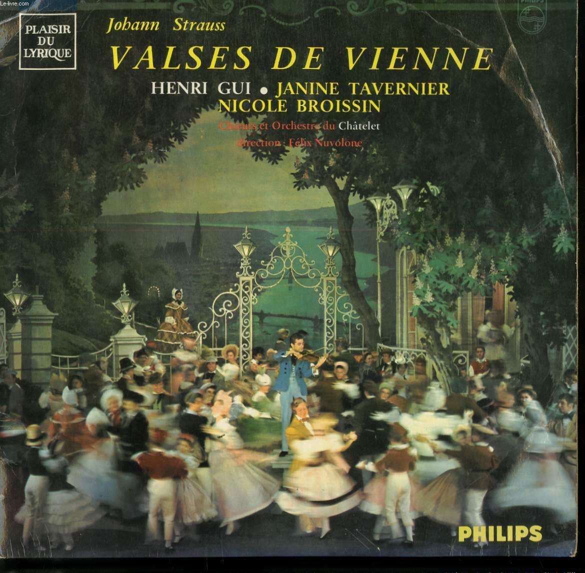 DISQUE VINYLE 33T VALSES DE VIENNE OPERETTE EN 3 ACTES ET 7 TABLEAUX.