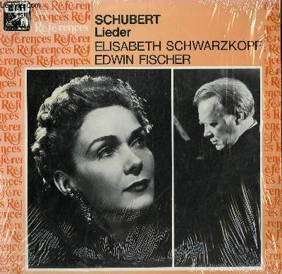 DISQUE VINYLE 33T LIEDER. AVEC ELISABETH SCHWAEZKOPF, SOPRANO ET EDWIN FISCHER AU PIANO.