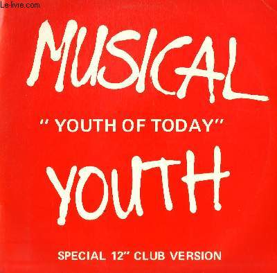 DISQUE VINYLE MAXI 45T YOUTH OF TODAY / GONE STRAIGHT.