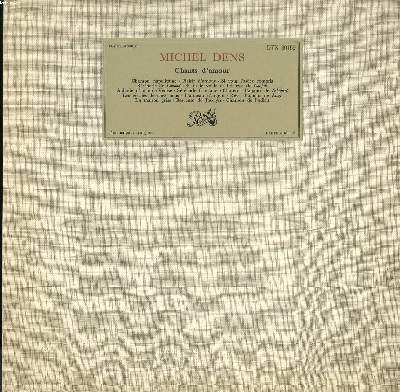 DISQUE VINYLE 33T / CHANTS D'AMOUR / CHANSON NAPOLITAINE / PLAISIR D'AMOUR / SI VOUS L'AVIEZ COMPRIS / SERENADE DE GOUNOD / SI TU LE VOULAIS...