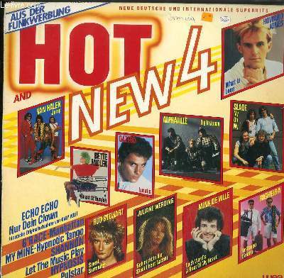 DISQUE VINYLE 33T / HOT AND NEW 4 / NEUE DEUTSCHE UND INTERNATIONALE SUPERHITS