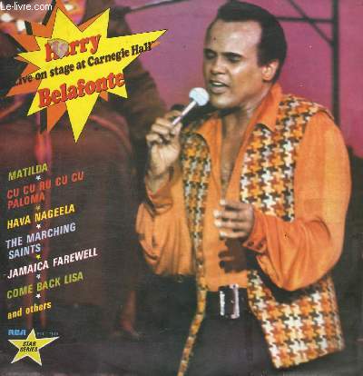 DISQUE VINYLE 33T MATILDA, CU CU RU CU CU PALOMA, HAVA NAGEELA, THE MARCHING SAINTS, JAMAICA FAREWELL, COME BACK LIZA, DARLIN'CORA, MAN PIABA