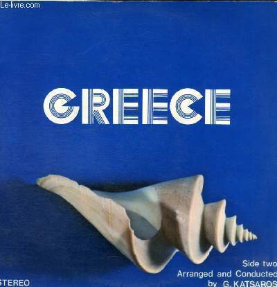 DISQUE VINYLE 33T SYRTAKI, A SUNFLOWER, THE ACROPOLIS O ATHENS, ISLAND OF AMARGOS, SUNRISE OVER SKOPELOS, NEO-CLASSICAL FLOWER POT, THE CHORUS OF AN ANCIENT GREEK TRAGEDY, KNOSSOS, MYKONOS.