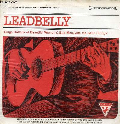 DISQUE VINYLE 33T YELLOW GAL, JOHN HARDY, IN NEW ORLEANS, PRETTY FLOWER IN YOUR BACK YARD, ROBERTA, WHEN THE BOYS WERE ON THE WESTERN PLAIN, WHERE DID YOU SLEEP LAST NIGHT, BILL BRODY.