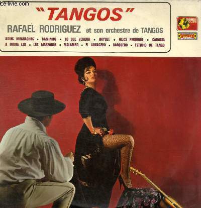 DISQUE VINYLE 33T ADIOS MUCHACHOS, CAMINITO, LO QUE VENDRA, HAYDEE, HIJOS PRODIGOS, CANARIA, A MEDIA LUZ, LOS MAREADOS, MALAMBO, EL AGUACERO, BARQUERO, ESTUDIO DE TANGO.