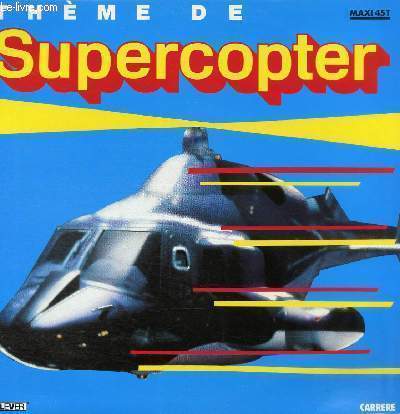 DISQUE VINYLE 33T THEME DE SUPERCOPTER