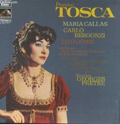 2 DISQUES VINYLES 33T DISQUE 1: LA TOSCA OPERA EN 3 ACTES. DISQUE 2: LA TOSCA, OPERA EN 3 ACTES.