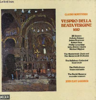 2 DISQUES VINYLES 33T VESPRO DELLA BEATA VERGINE