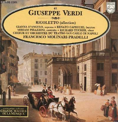 DISQUE VINYLE 33T RIGOLETTO (SELECTION).