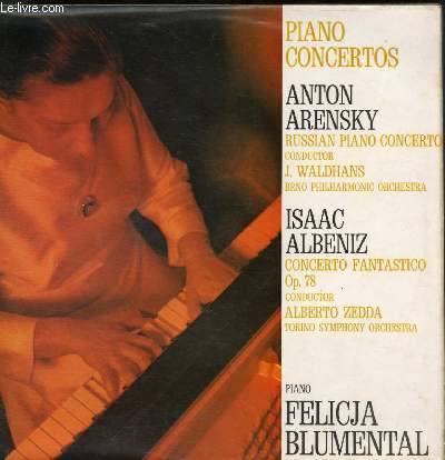 DISQUE VINYLE 33T RUSSIAN PIANO CONCERTO, CONCERTO FANTASTICO OP. 78 IN A MINOR.