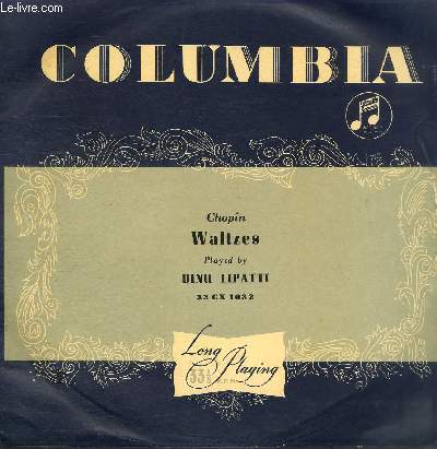 DISQUE VINYLE 33T WALTZES.