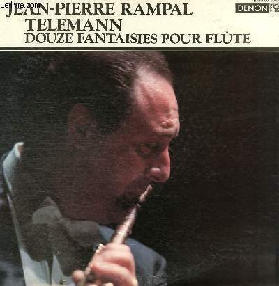 DISQUE VINYLE 33T TELEMANN DOUZE FANTAISIES POUR FLUTE.