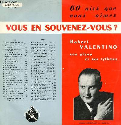 DISQUE VINYLE 33T QUAND REFLEURIRONT LES LILAS, CE N'EST QUE VOTRE MAIN MADAME, PETIT HOMME C'EST L'HEUR' DE FAIR' DODO, CHEZ MOI, LES ROSES BLANCHES, LE BISTRO DU PORT, LE TANGO DES FAUVETTES, VIOLETTA, UN VIOLON DANS LA NUIT, NUITS DE CHINE, SI PETITE..