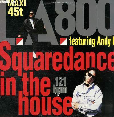 DISQUE VINYLE 33T SQUAREDANCE IN THE HOUSE (CLUB MIX), SQUAREDANCE IN THE HOUSE (WESTERN MIX), SQUARE DANCE IN THE HOUSE (INSTRUMENTAL).