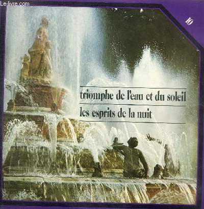 DISQUE VINYLE 33T TRIOMPHE DE L'EAU ET DU SOLEIL, LES ESPRITS DE LA NUIT.