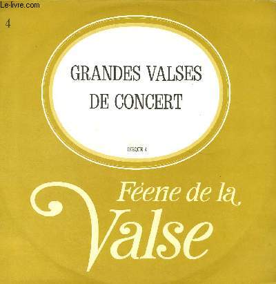 DISQUE VINYLE 33T GRANDES VALSES DE CONCERT.